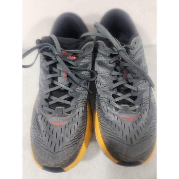 Hoka One GAVIOTA 4 Men\'s Athletic Sneaker Grey  Orange US Size 11